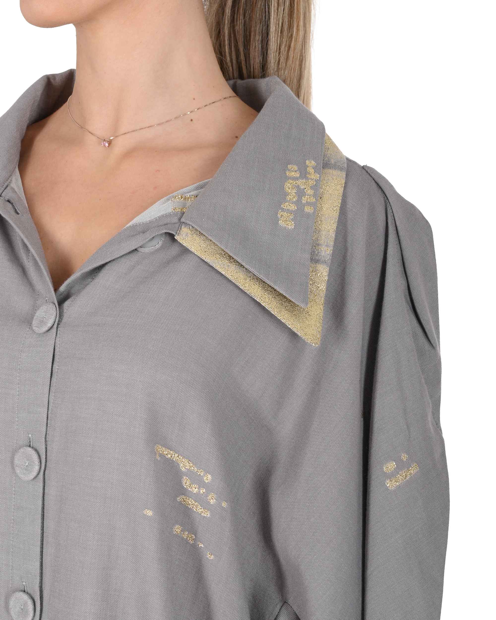 Vestido Mykonos para mujer DELOS GRIS CEPILLO 802