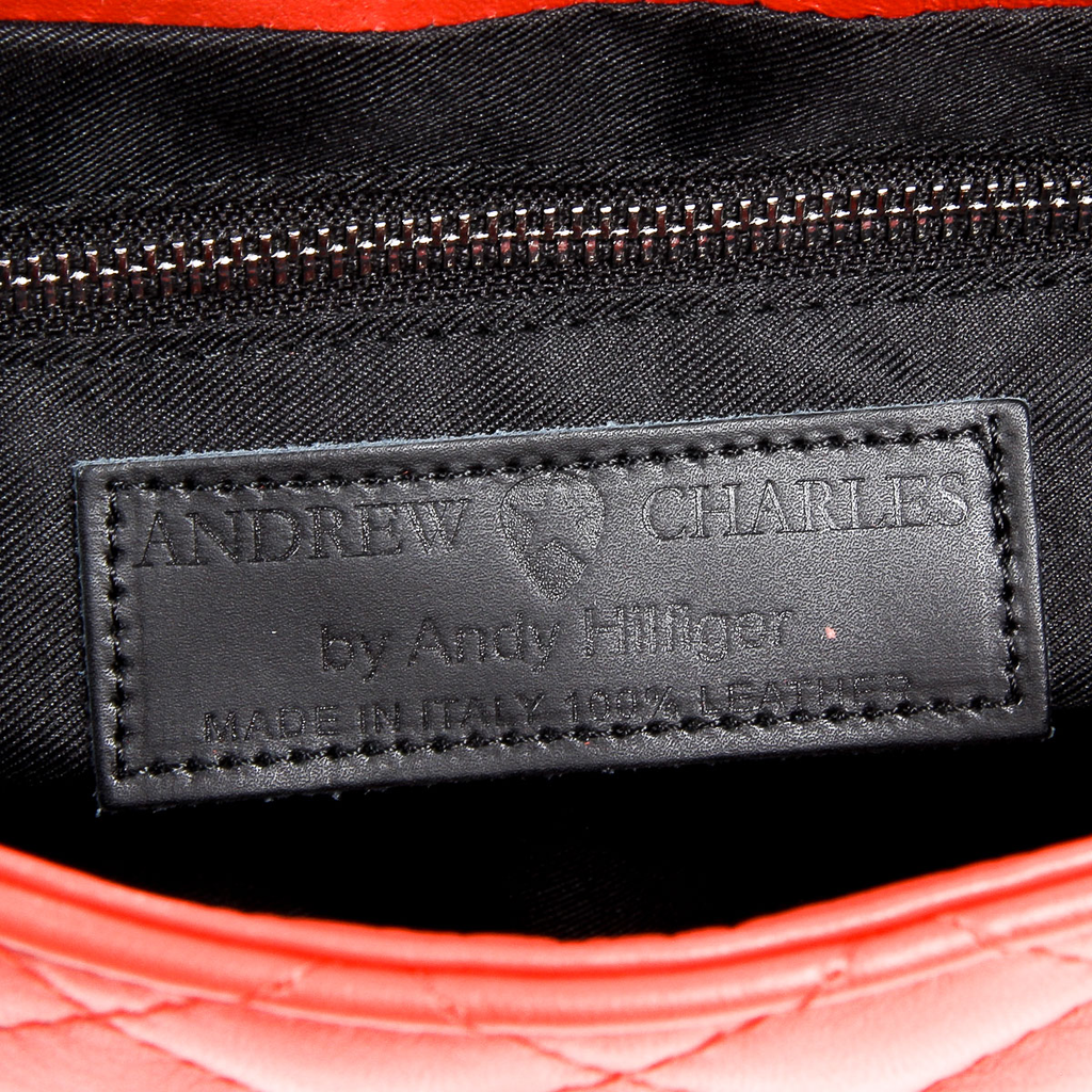 Andrew Charles Womens Handbag Red AZALEA