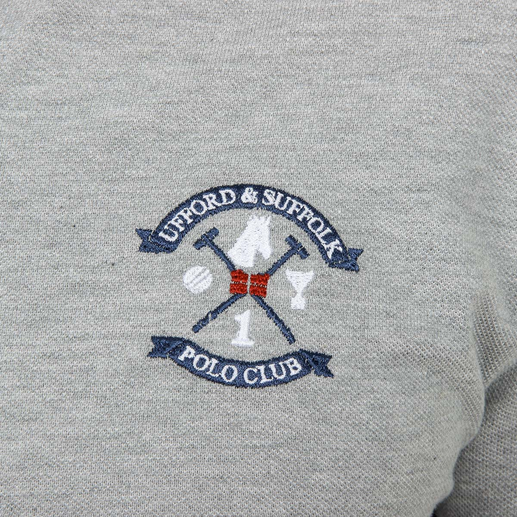 Polo Ufford & Suffolk Polo Club para hombre, manga corta, gris, NOTTE