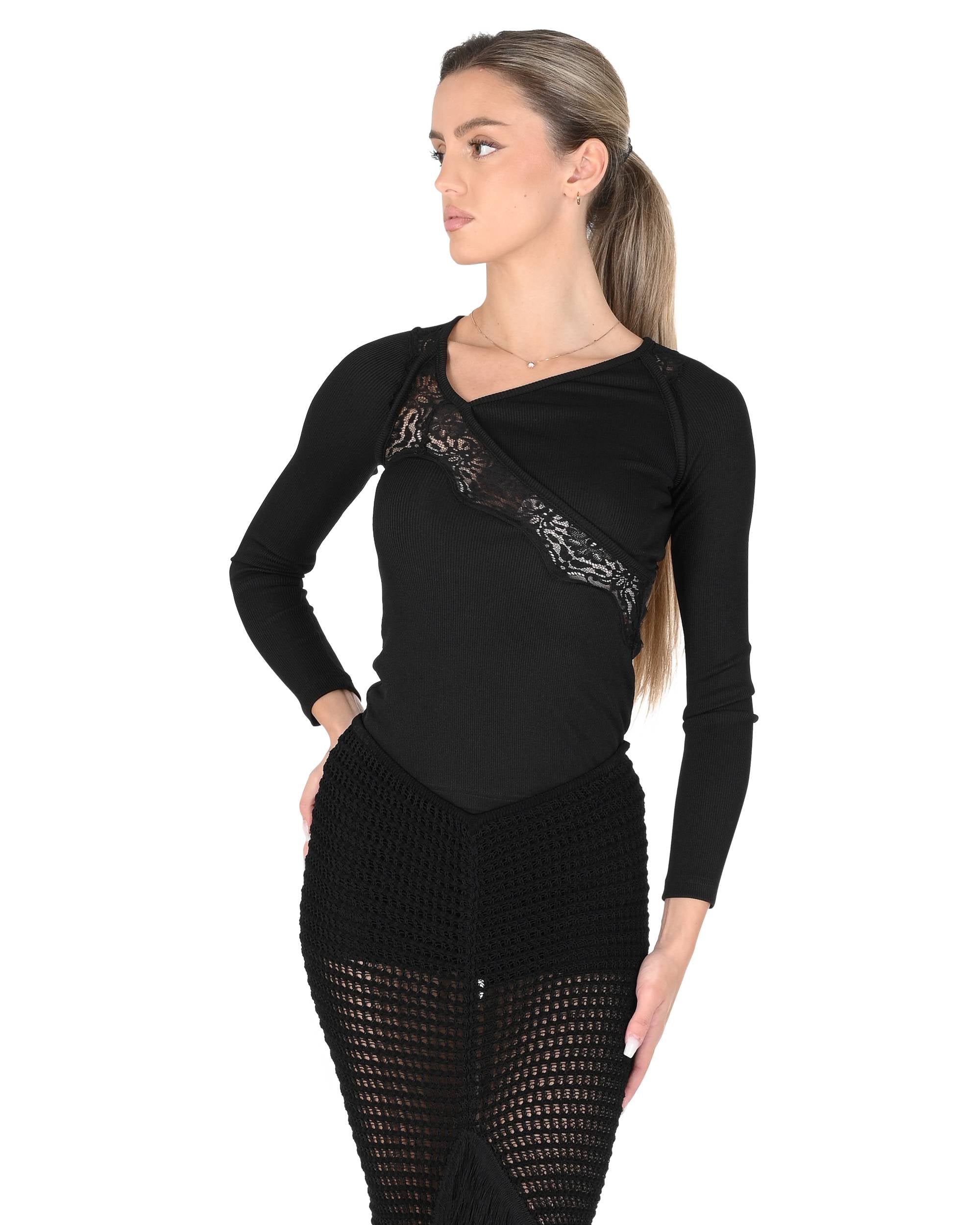 Blusa para mujer Christopher Esber 24031119 NEGRO 801