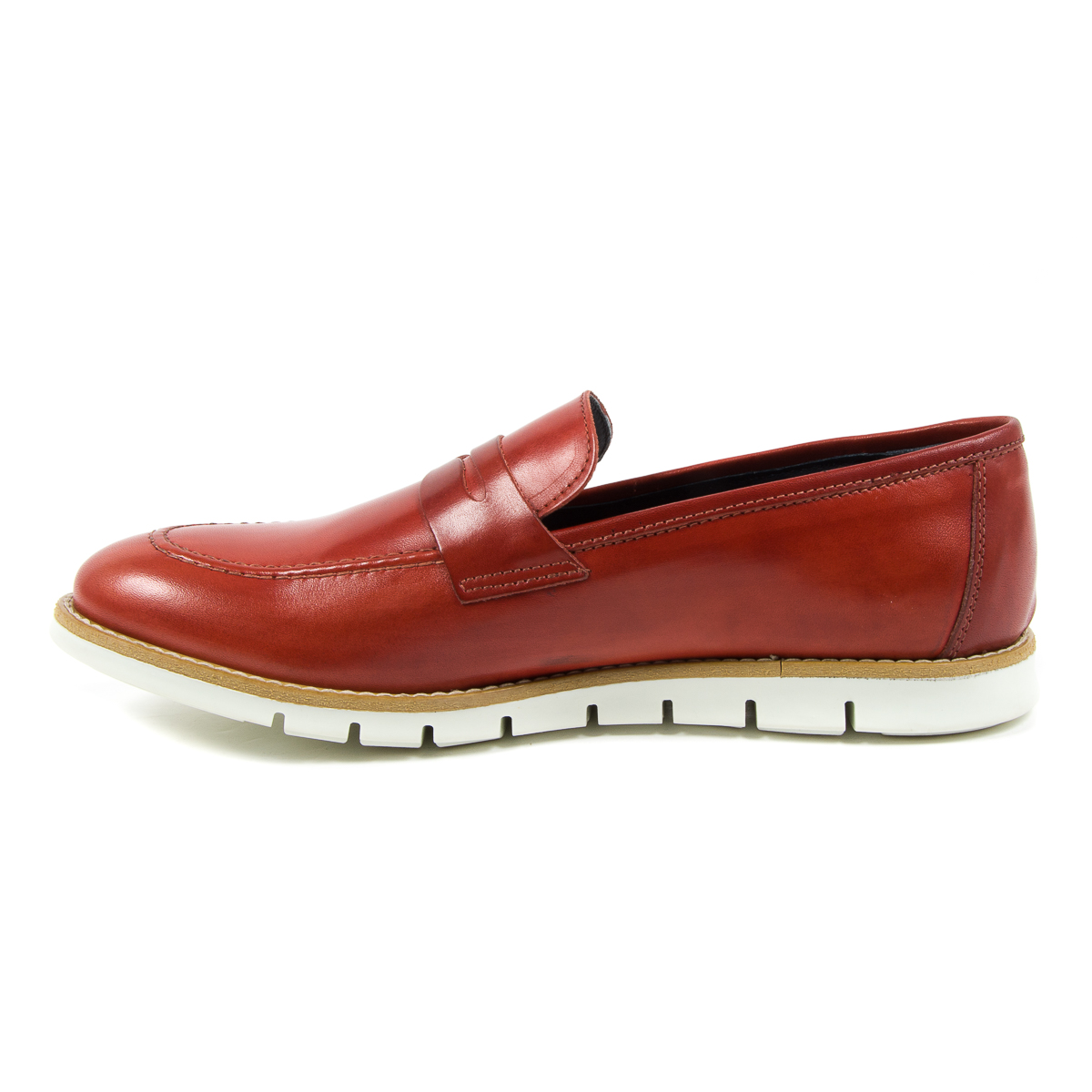 Mocasín Andrew Charles para hombre rojo SEAN