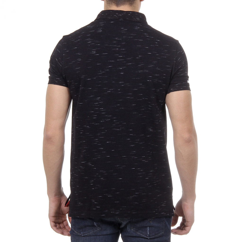 Andrew Charles Mens Polo Short Sleeves Black RYAN