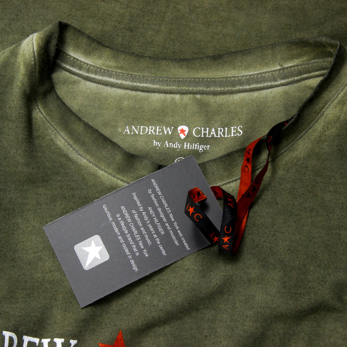 Camiseta Andrew Charles para hombre, manga corta, cuello redondo, verde, KARITA