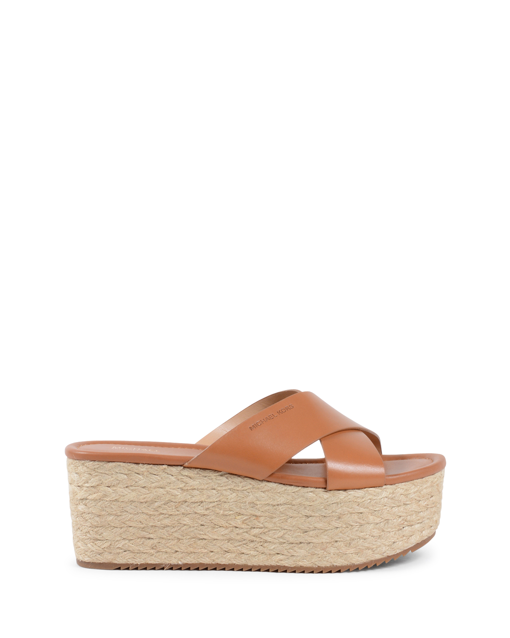 Sandalias de plataforma para mujer Michael Kors color tostado VIVIANNA