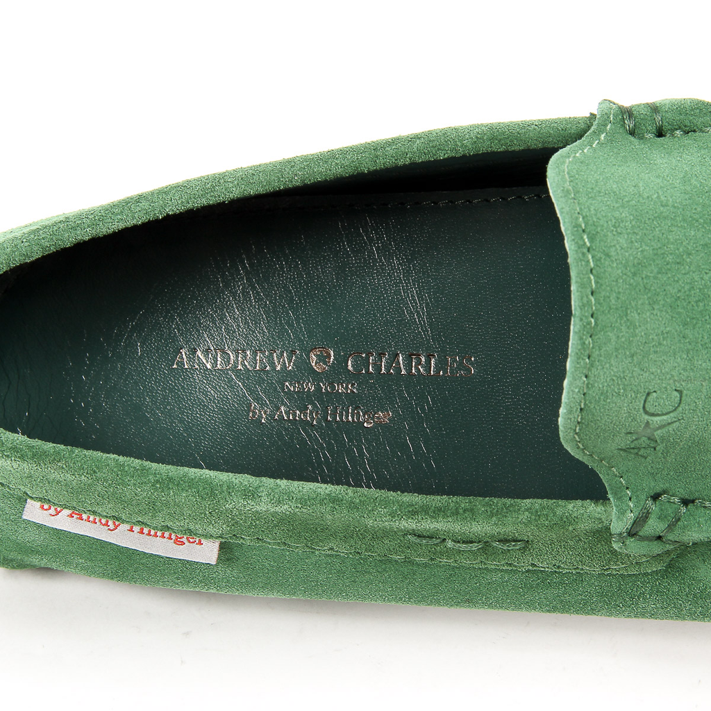 Mocasín Andrew Charles para hombre verde TRON