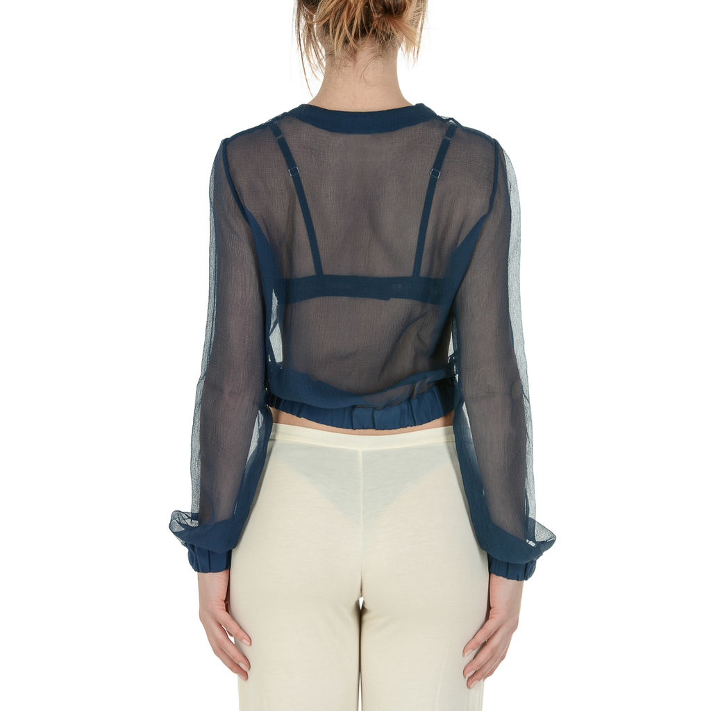 Chaqueta La Perla Top Mujer Azul