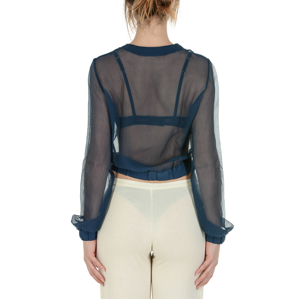 Chaqueta La Perla Top Mujer Azul