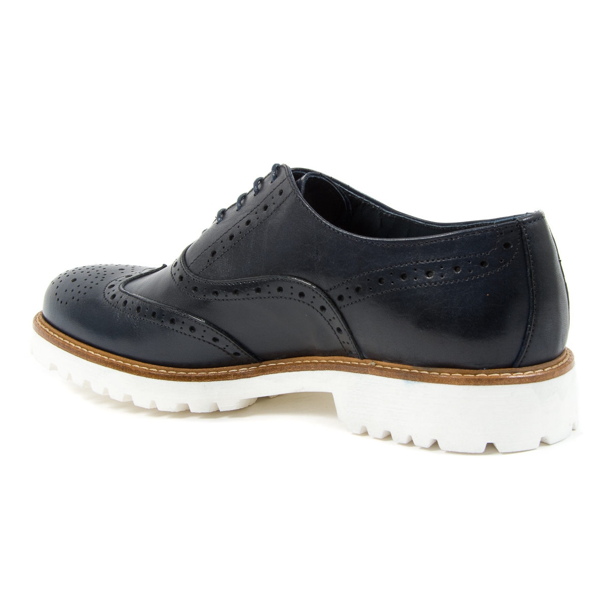 Andrew Charles - Zapatos brogue para hombre, color azul LUIS