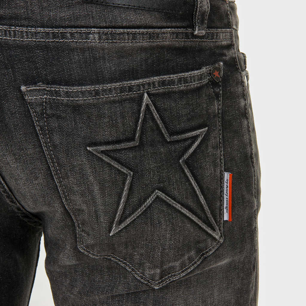 Vaqueros Andrew Charles para hombre gris oscuro enero