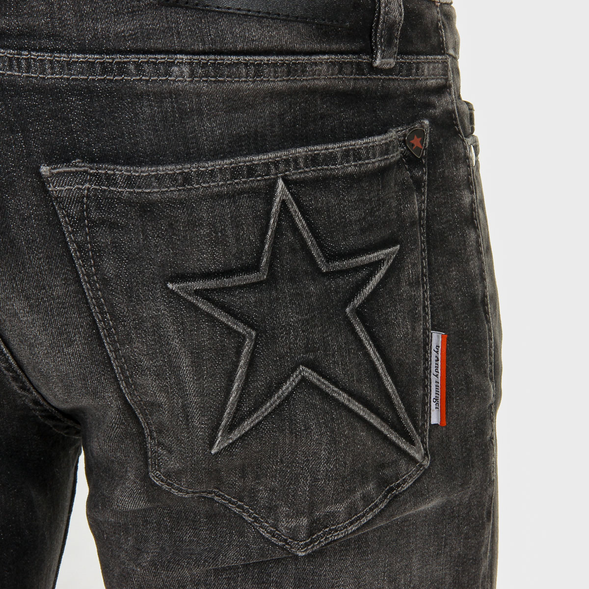 Vaqueros Andrew Charles para hombre gris oscuro enero