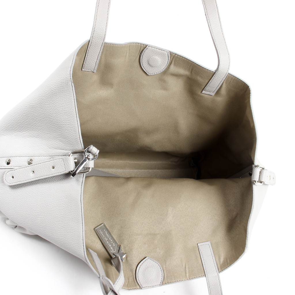 Bolso de mano para mujer Andrew Charles gris claro RACHEL