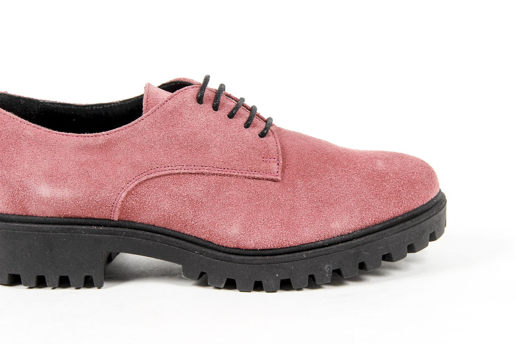 Zapato con cordones para mujer V 1969 Italia C01 CAMOSCIO FUXIA