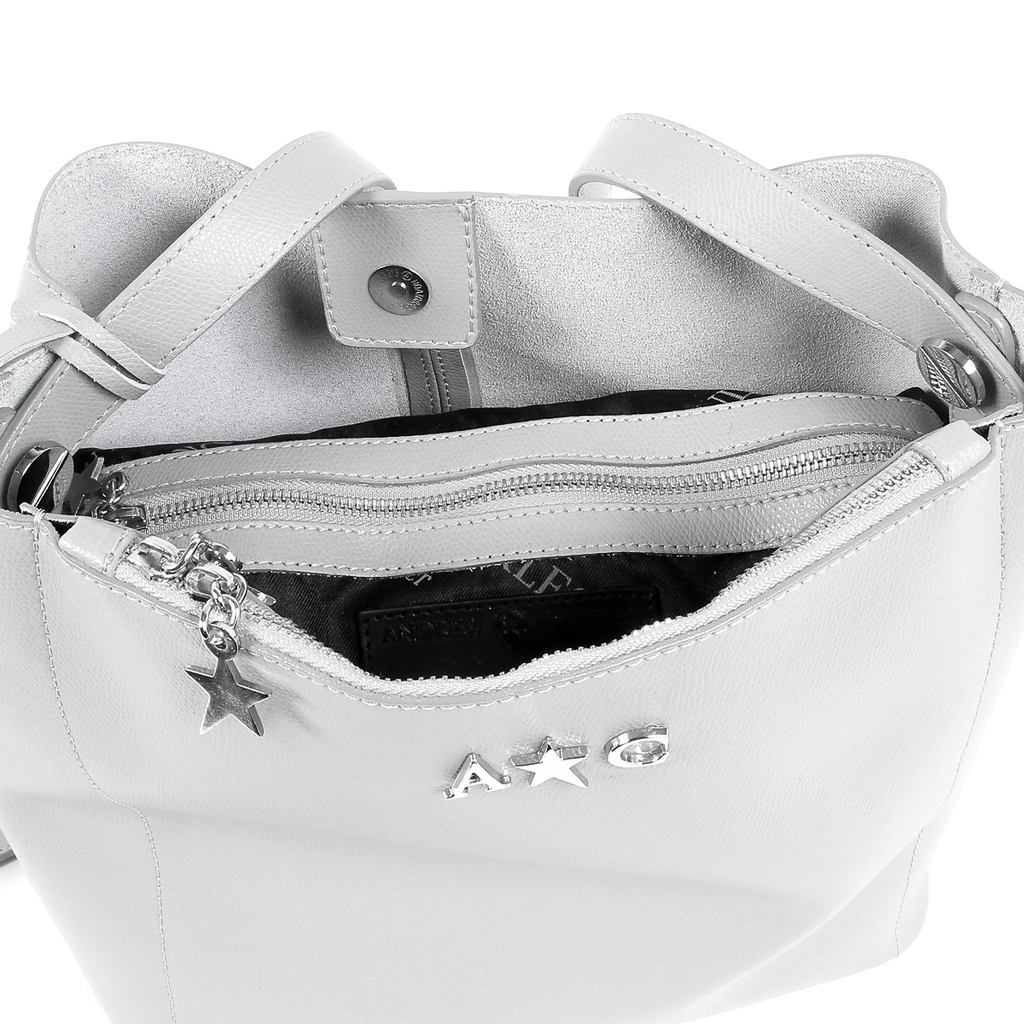 Andrew Charles Womens Handbag Grey KYLA