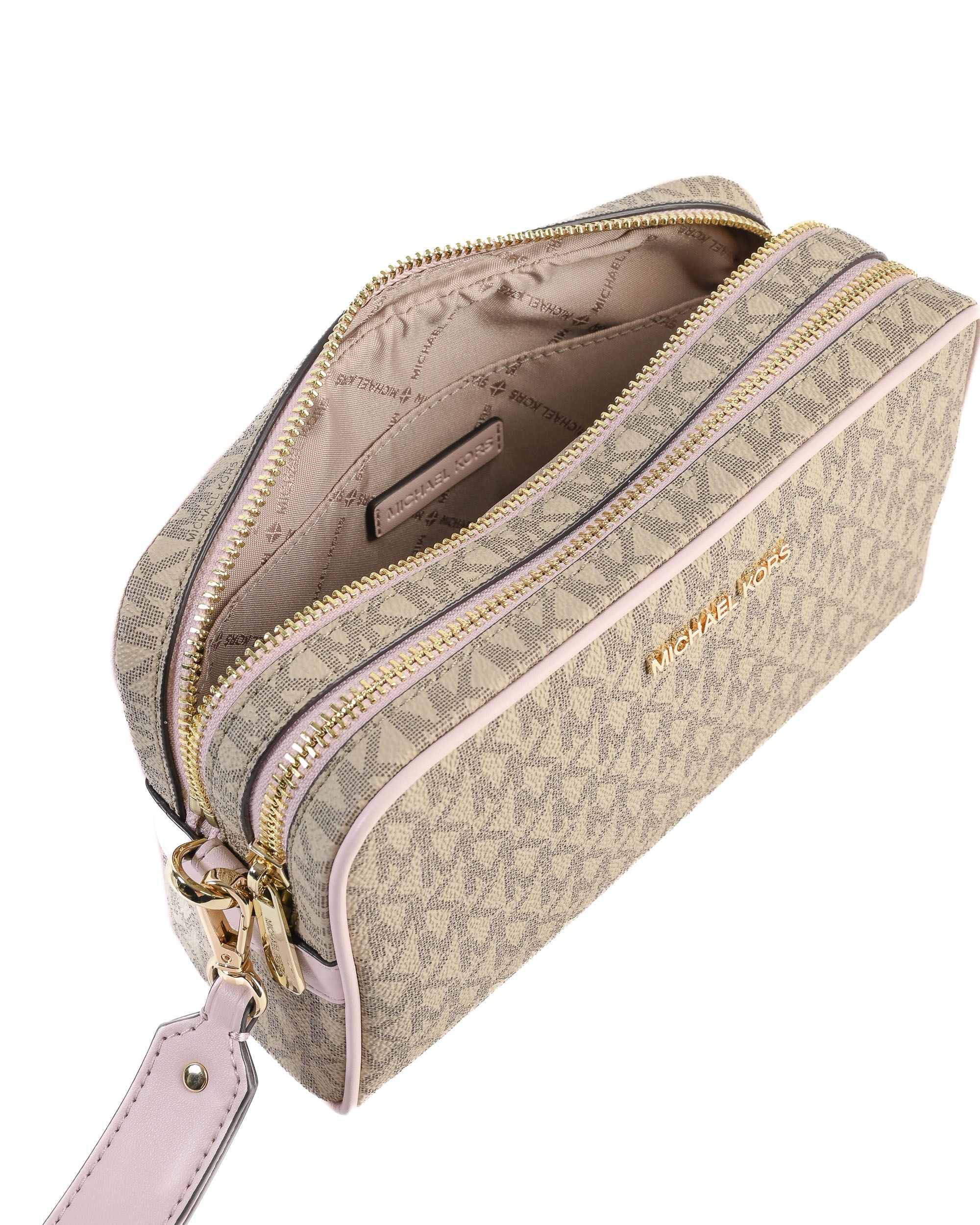 Michael Kors - Bolso de viaje mediano tipo pulsera 35S3GTTW2B, colorete en polvo