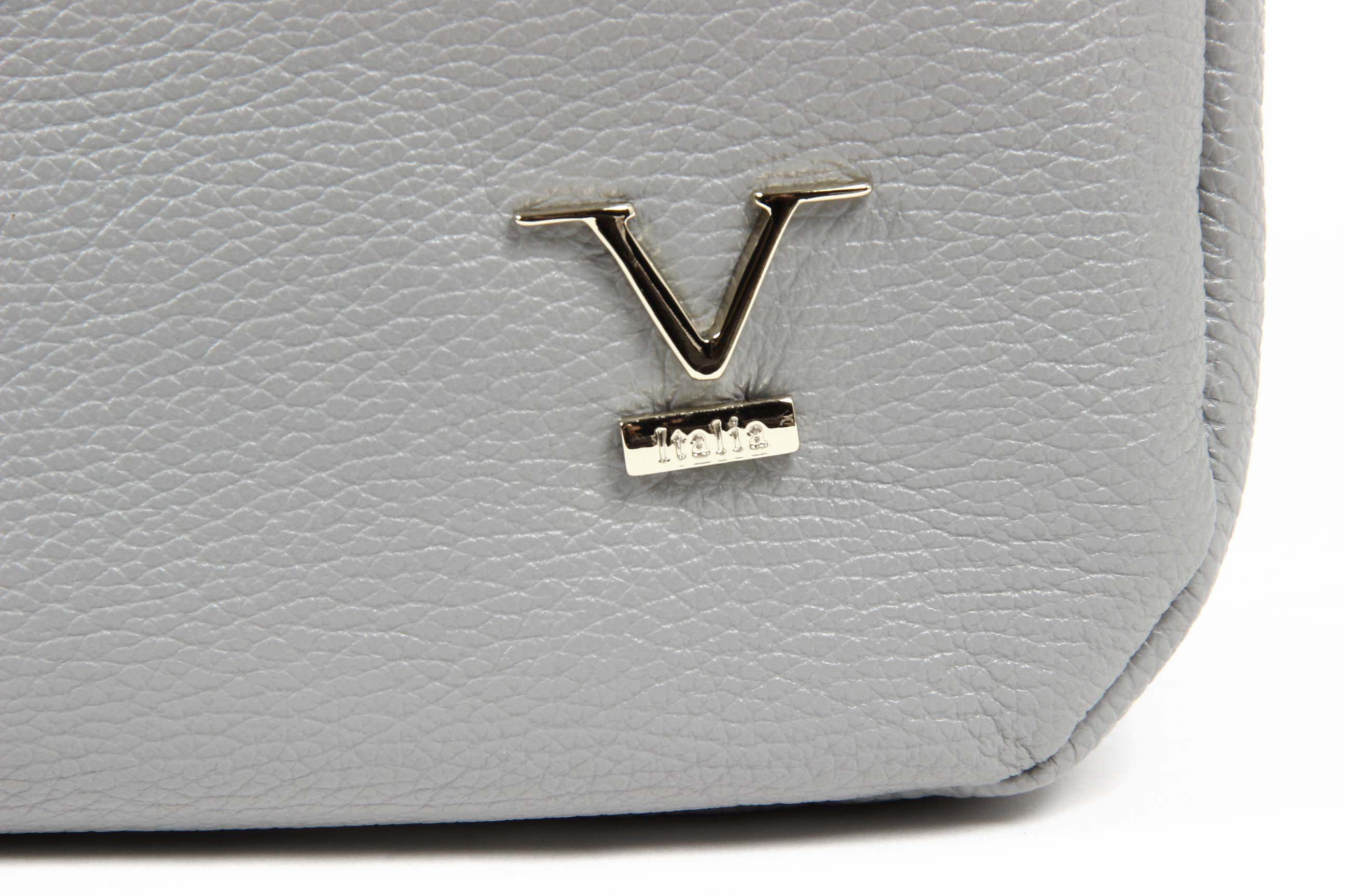 V 1969 Italia Bolso de mano de mujer V010 ALCE DOLLARO GRIGIO