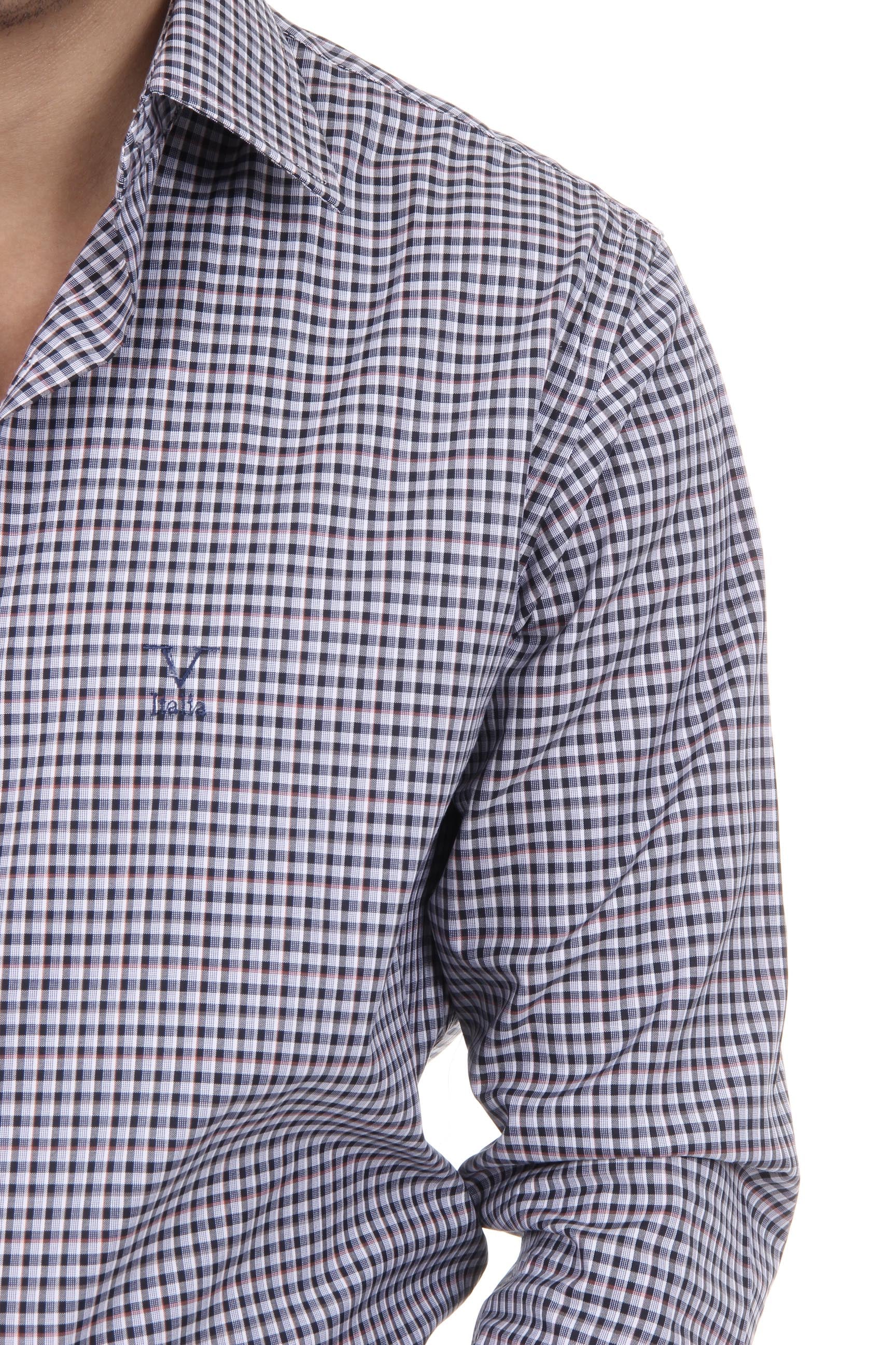 Camisa clásica moderna de corte italiano para hombre V 1969, talla 377, 212