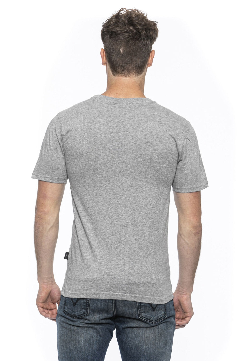 Camiseta Italia 19V69 para hombre, gris, TROY GREY