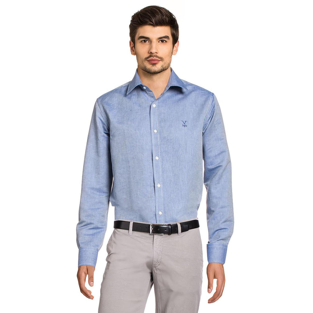 Camisa clásica moderna de corte V 1969 Italia para hombre 377 ART. 01