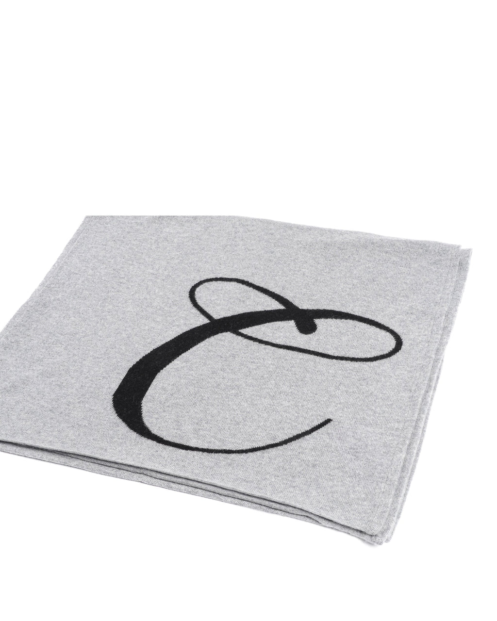 Bufanda de cachemira con monograma - Gris