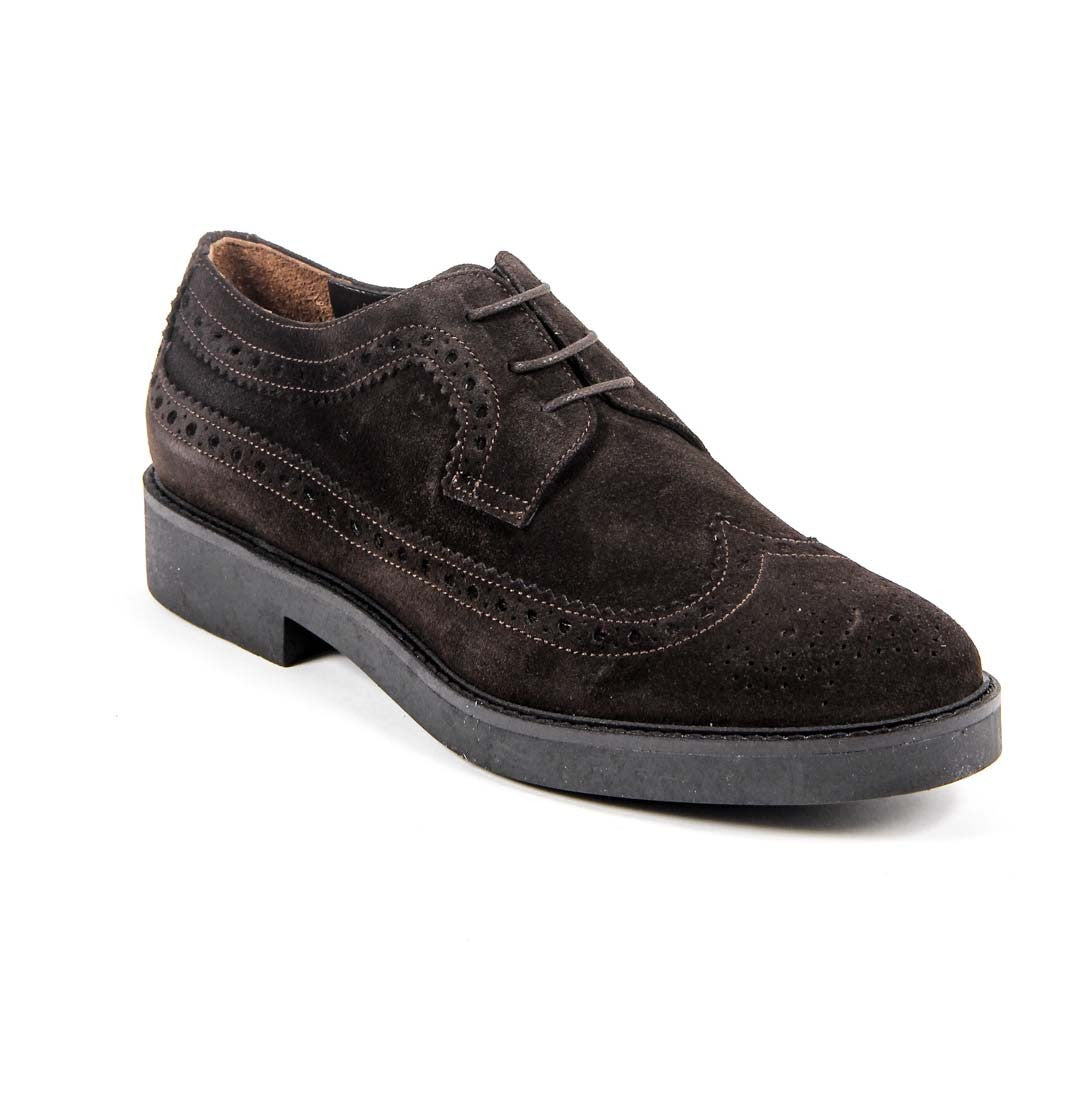 V 1969 Italia Zapato Brogue para Mujer B1670 VELOUR T. MORO