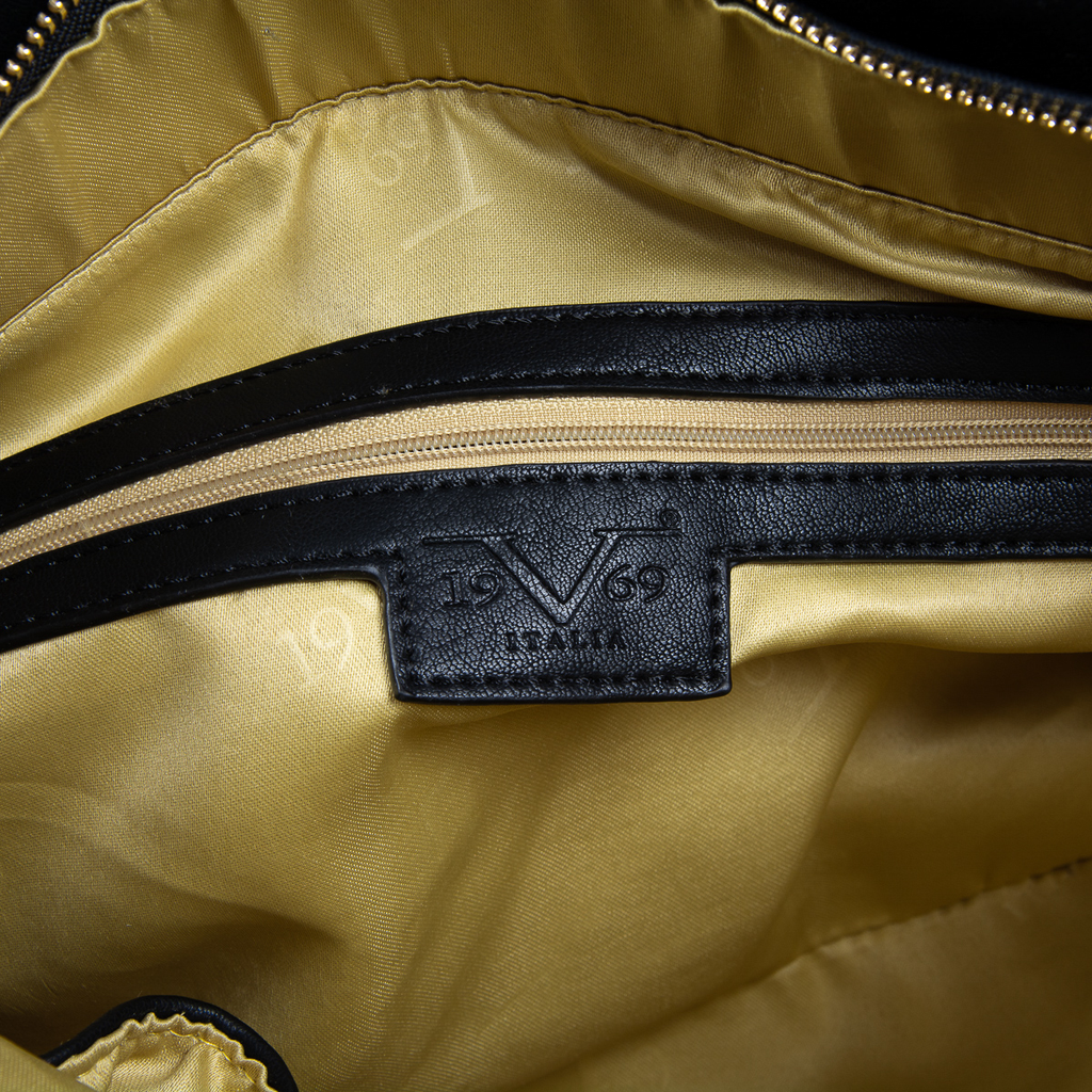 Bolso de mano para mujer V 1969 Italia Negro CRISTINA