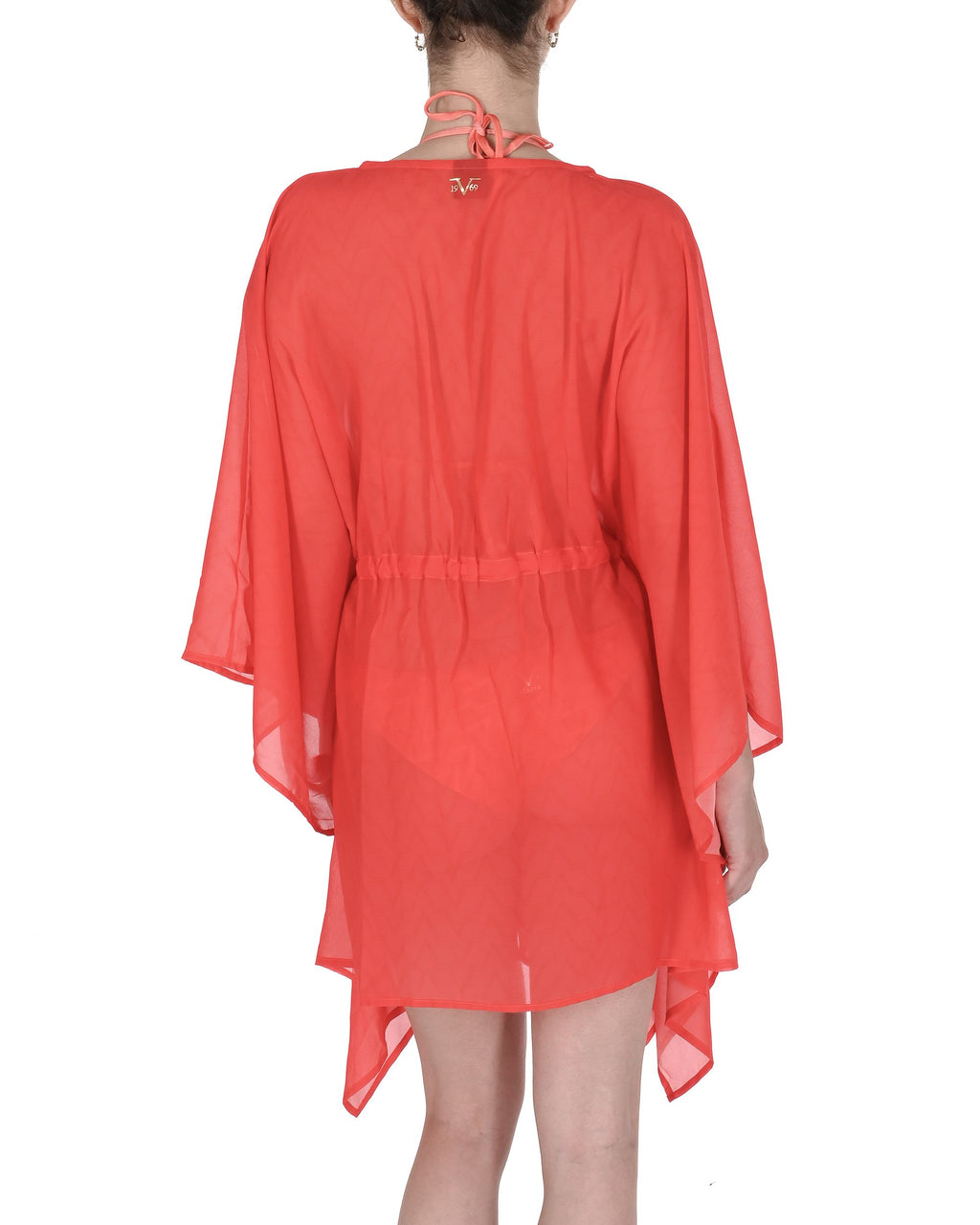 19V69 Italia Womens Swimwear Chiffon Caftan VSC1WCU03 RED