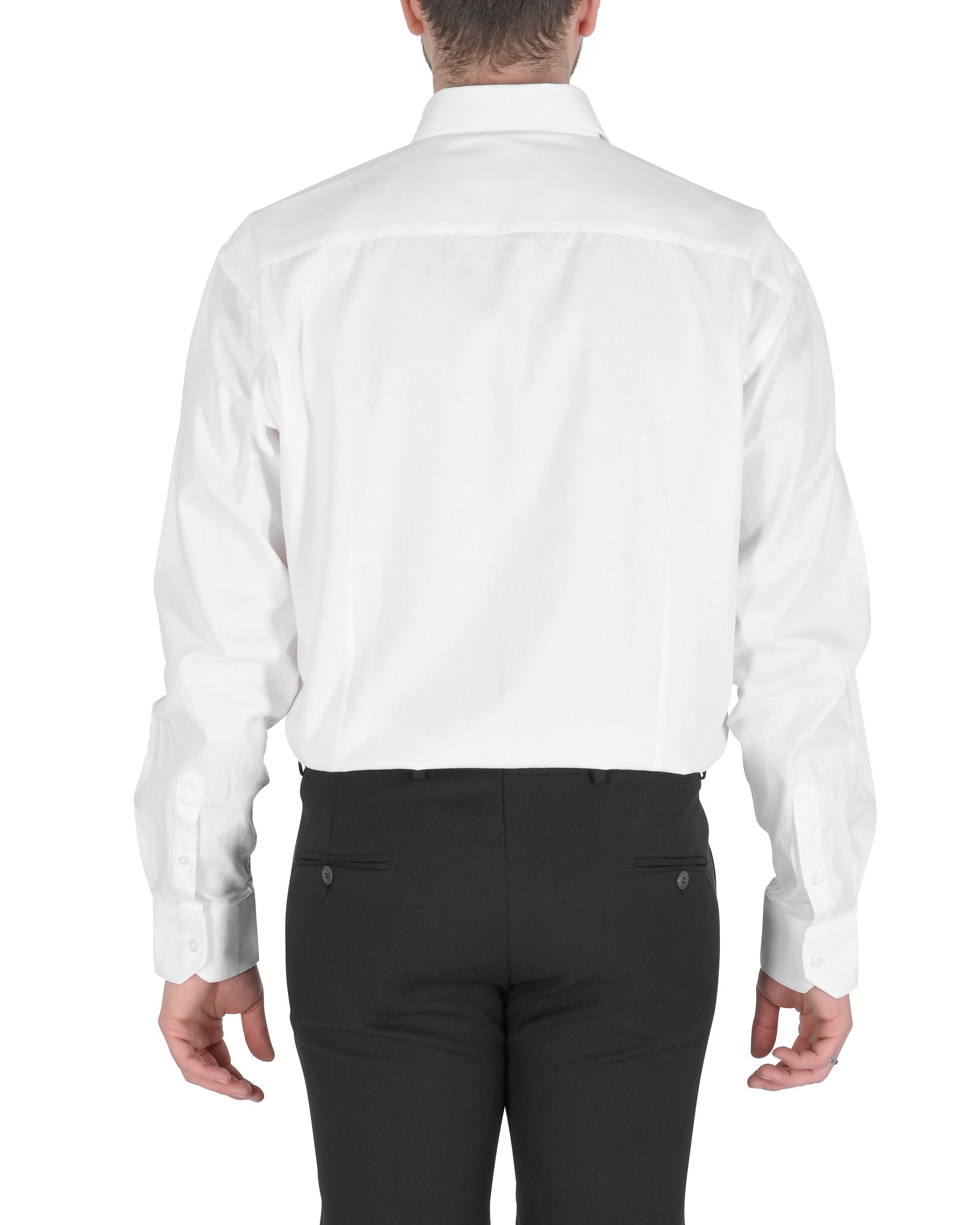 Camisa italiana para hombre 19V69 BRANDON WHITE