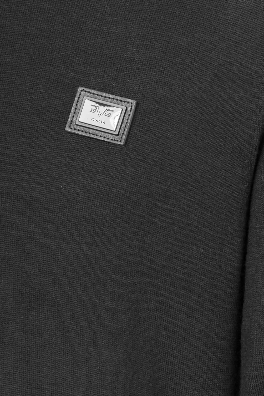 Suéter italiano para hombre 19V69, color negro, MATTHIAS BLACK