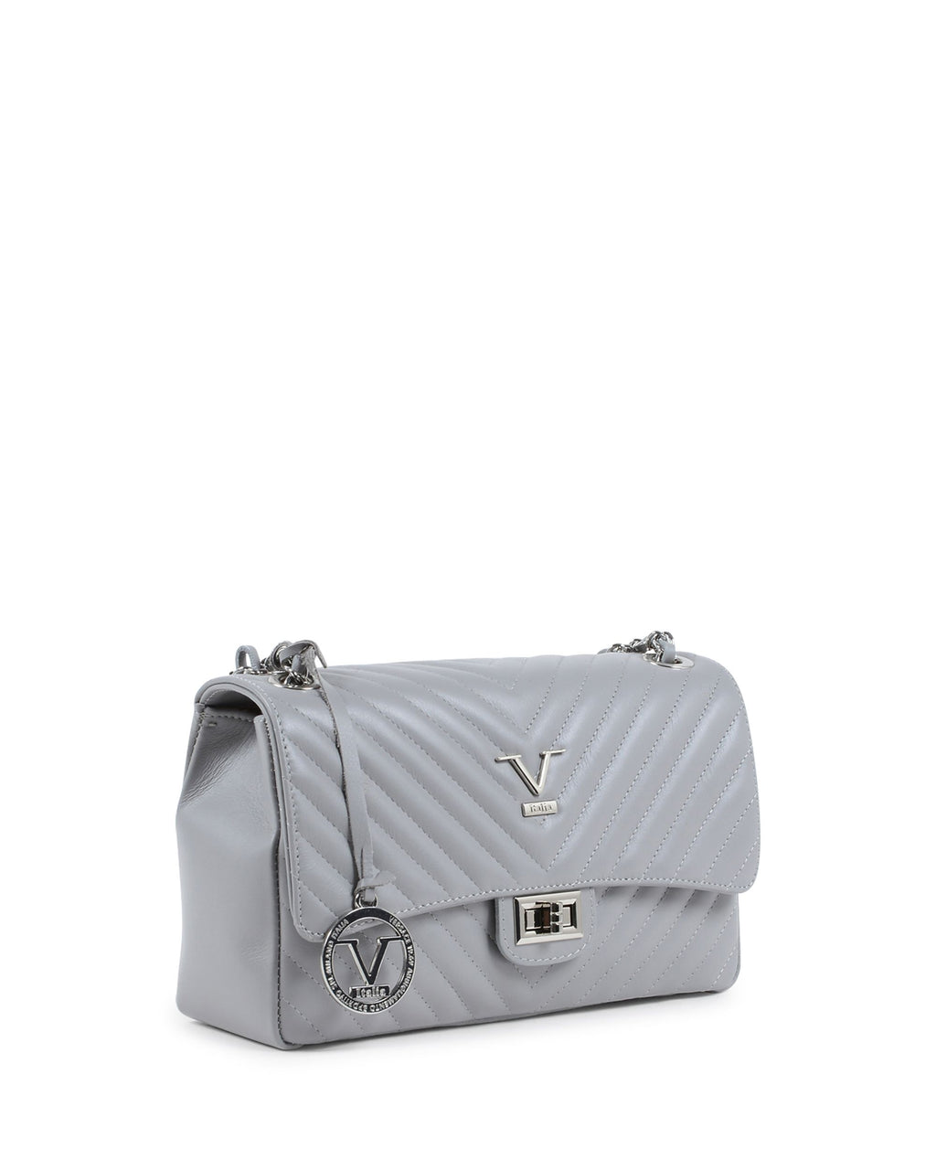V Italia Womens Handbag Grey V0116 KID GRIGIO