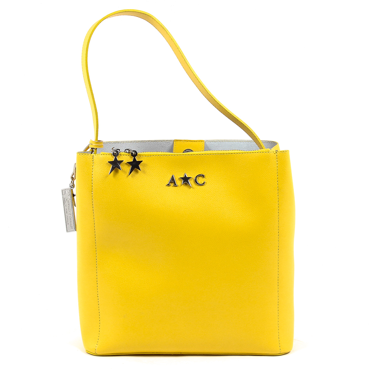 Andrew Charles Womens Handbag Yellow KYLA