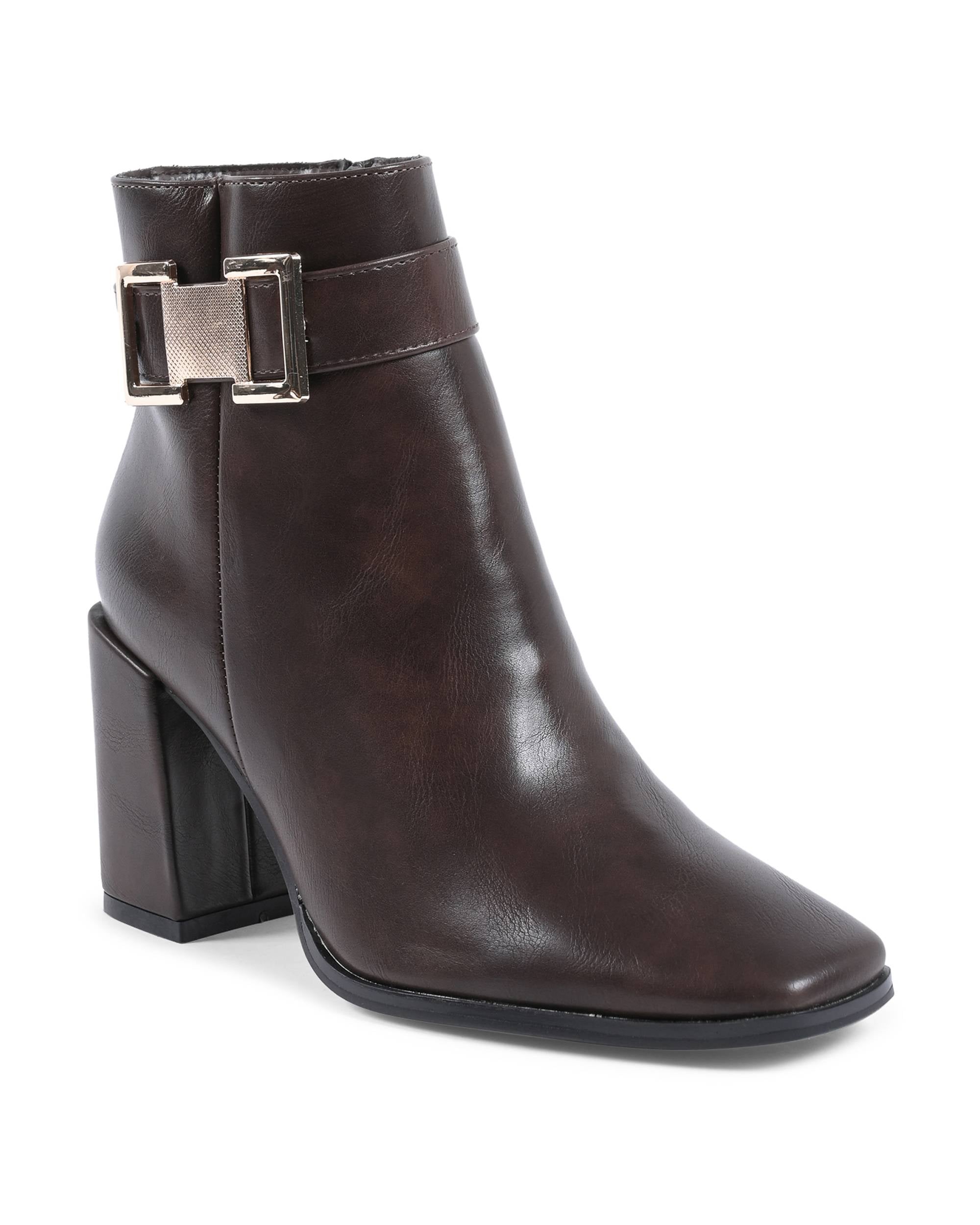 19V69 Italia Botines para mujer Marrón X726 MARRONE