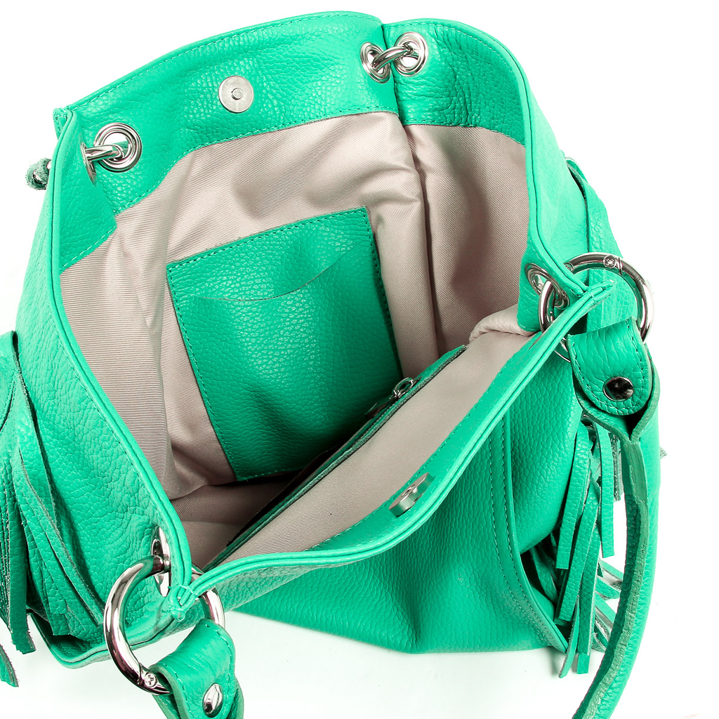 V 1969 Italia Womens Handbag Green ZURIGO