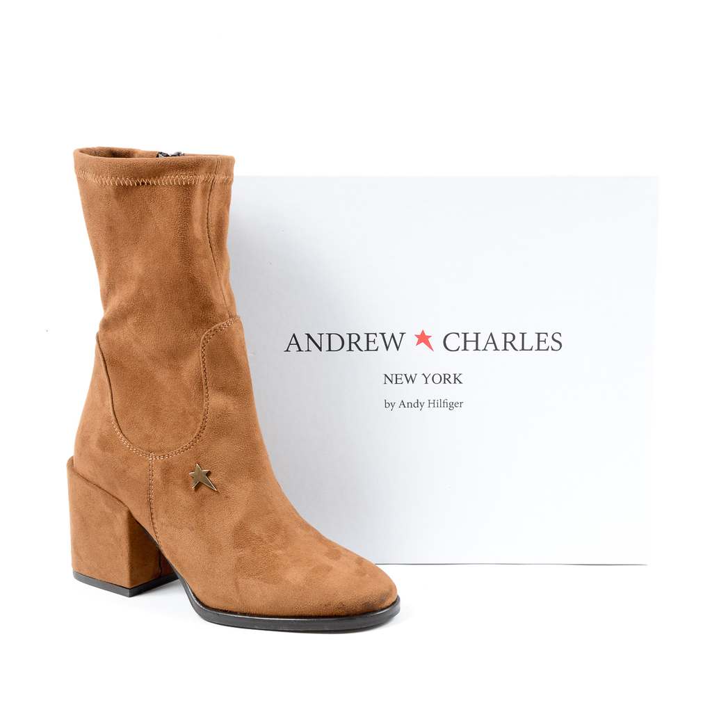 Andrew Charles Womens Short Boot Brown JONI