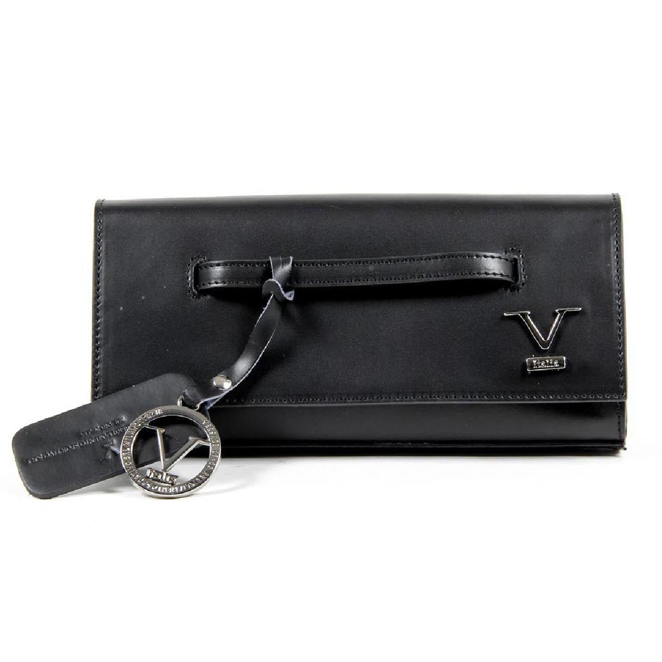 Bolso de mano para mujer V 1969 Italia V015-S RUGA NERO