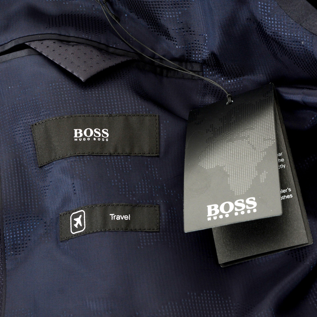 Chaqueta Hugo Boss para hombre de manga larga azul oscuro JET