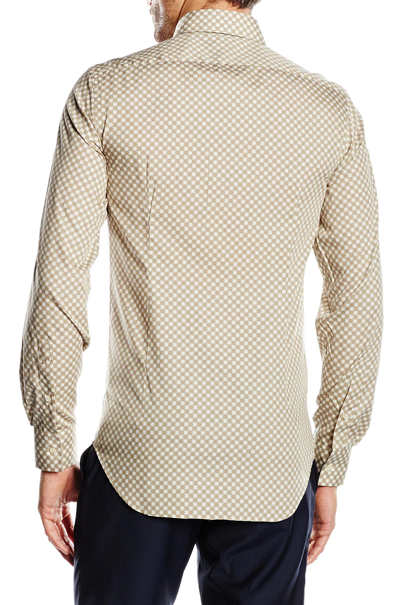 Camisa de cuello abotonado ajustada para hombre V 1969 Italia SBD30