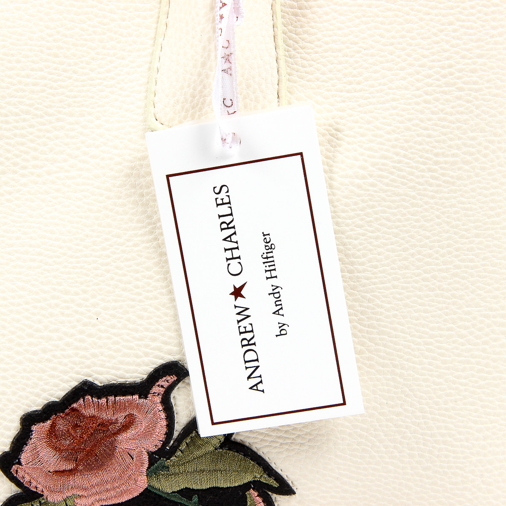 Bolso de mano Andrew Charles para mujer, color beige, GEORGIA
