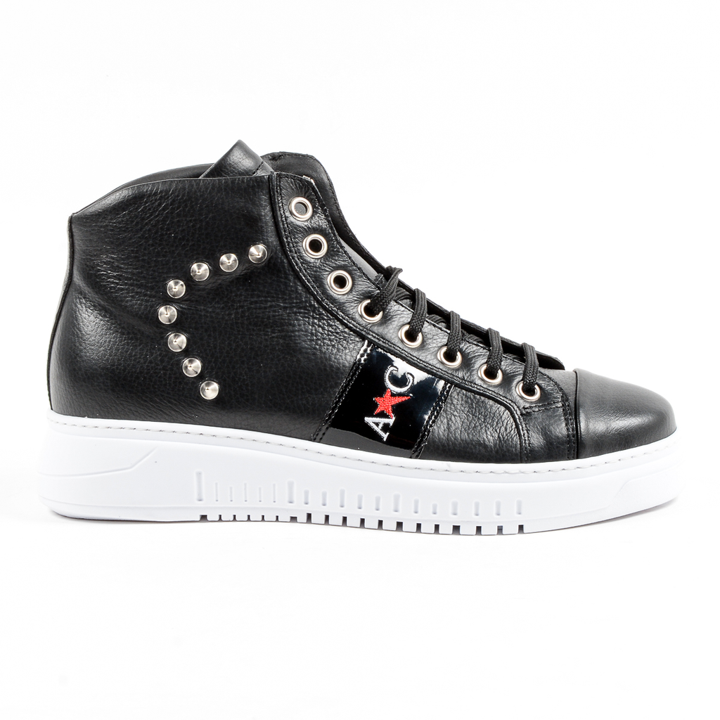 Zapatillas deportivas Andrew Charles para hombre, color negro, talla ED