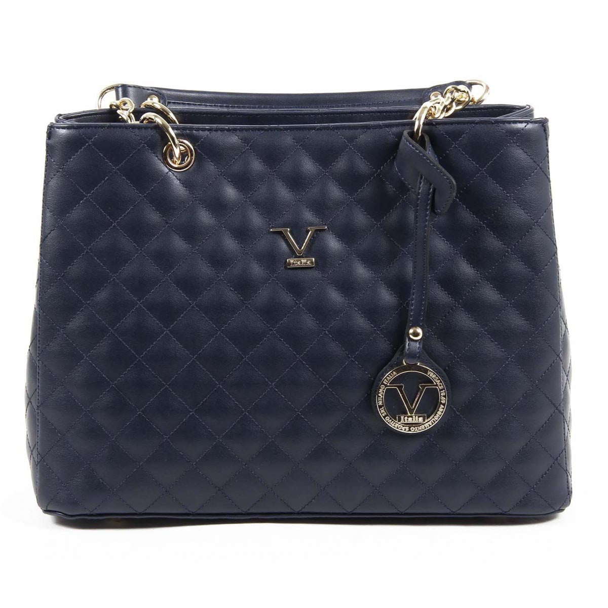 Bolso de mano para mujer V 1969 Italia VE03 AZUL MARINO