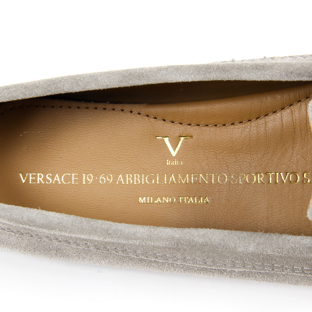 Mocasines V 1969 Italia para mujer, color gris AMALFI