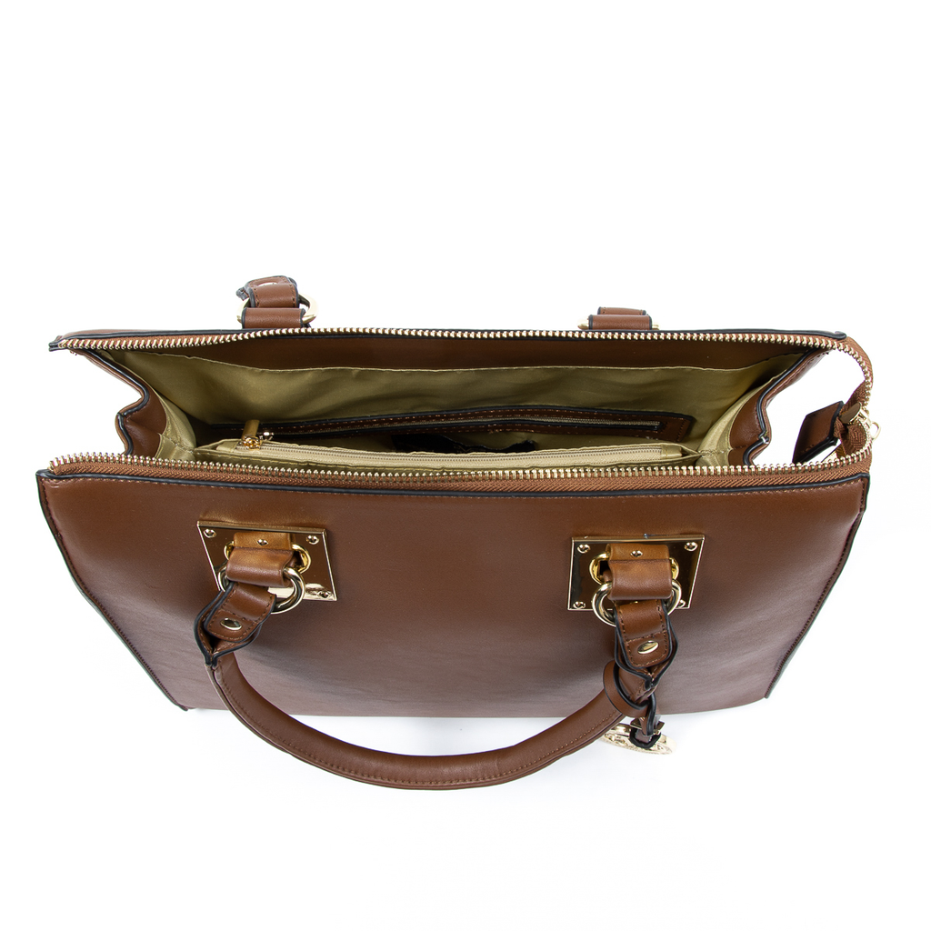 Bolso de mano para mujer V 1969 Italia Marrón LISA