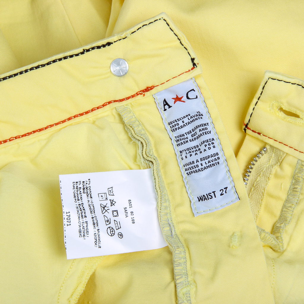 Pantalones cortos Andrew Charles para mujer amarillos SAFIA
