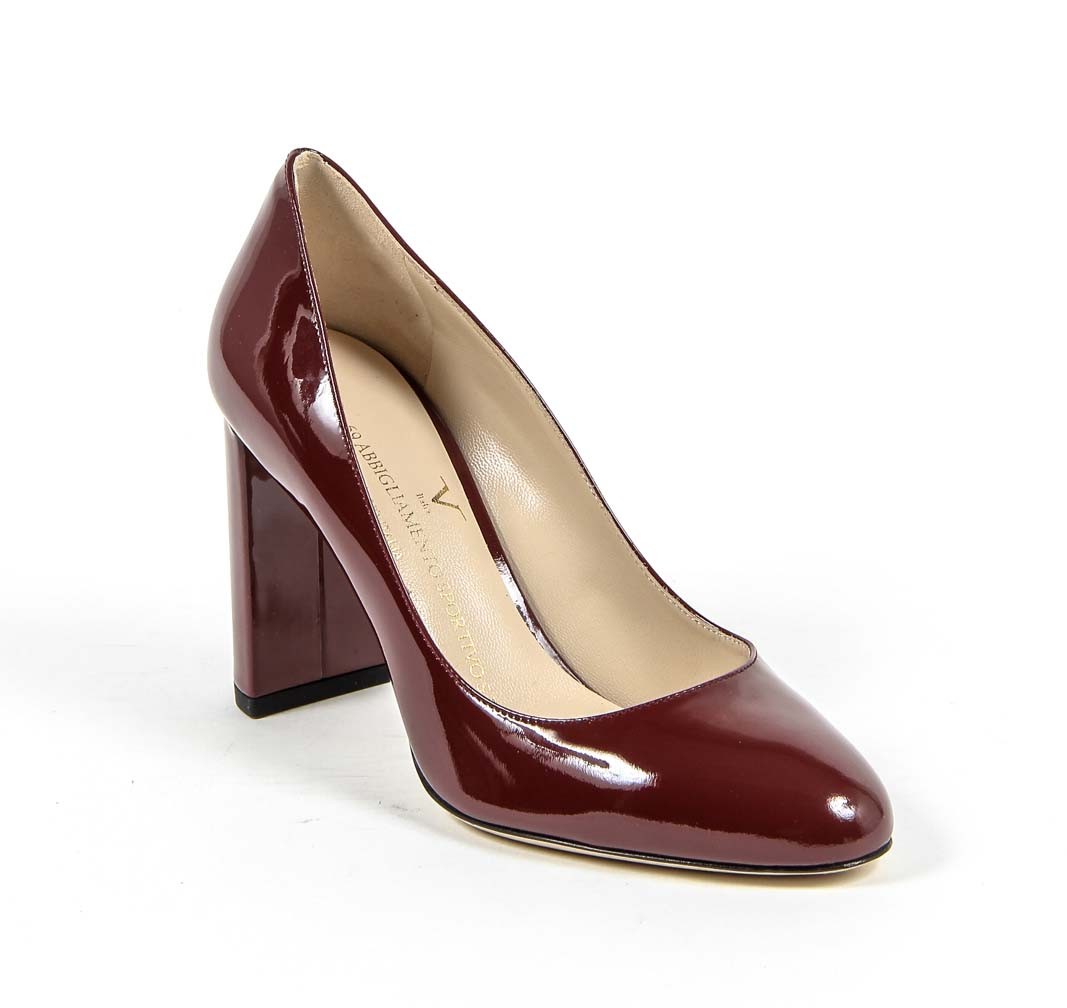 Zapatos de salón para mujer V 1969 Italia 3112331 VERNICE AMARANTO