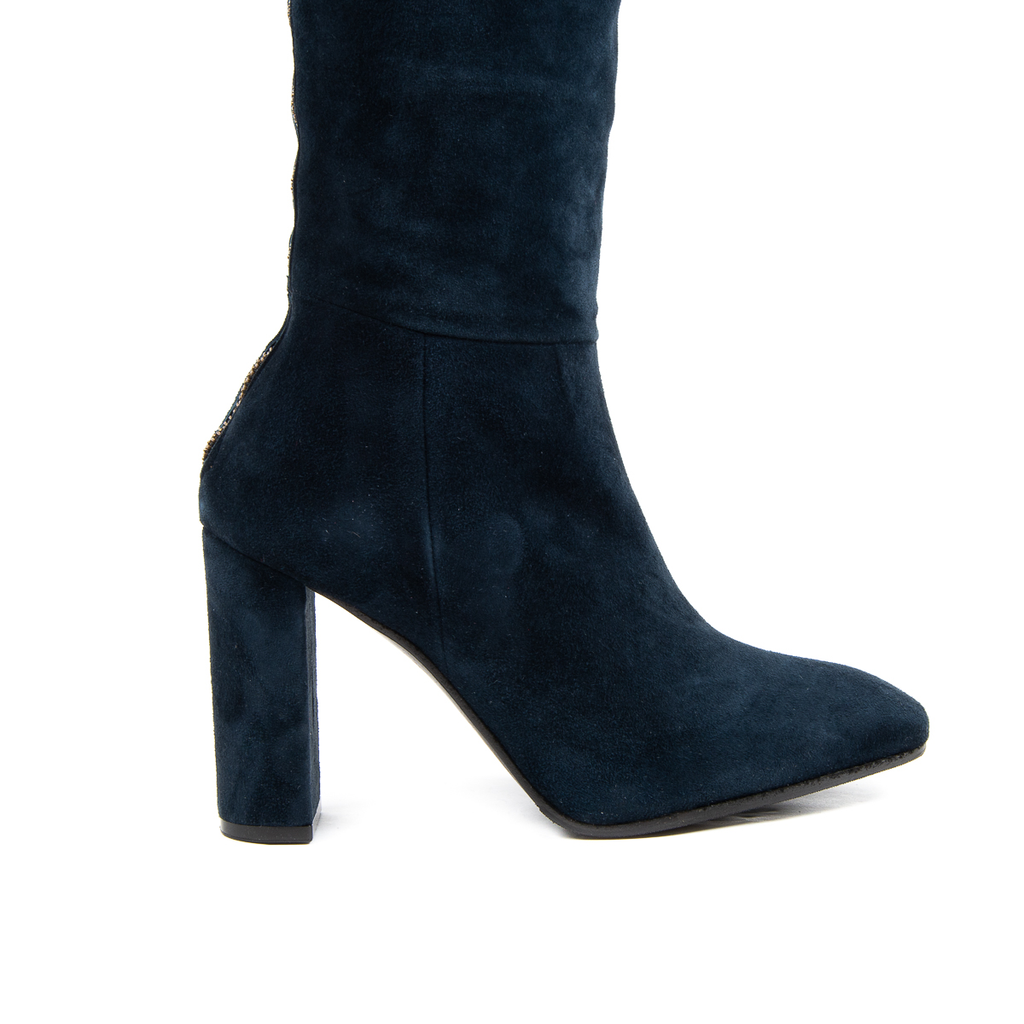 V 1969 Italia Bota alta para mujer Azul oscuro YARA
