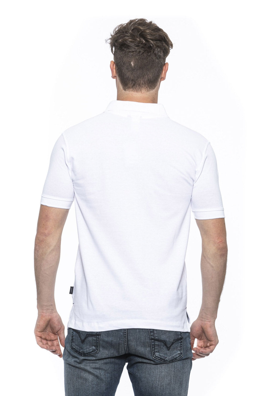 19V69 Italia Polo Hombre Blanco RICAMO BLANCO