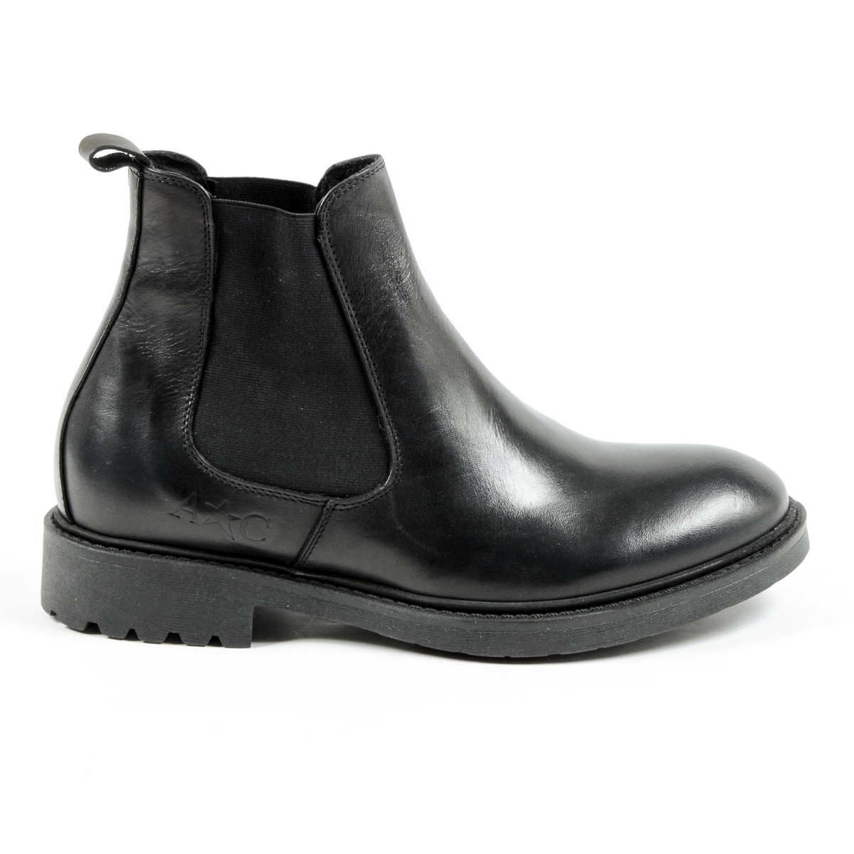 Andrew Charles Mens Ankle Boot Black KID