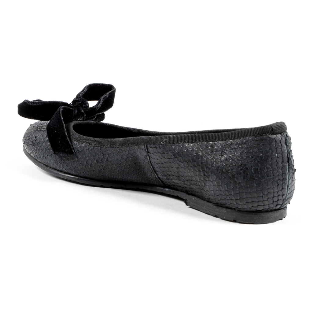 V 1969 Italia Womens Ballerina Black JETRO