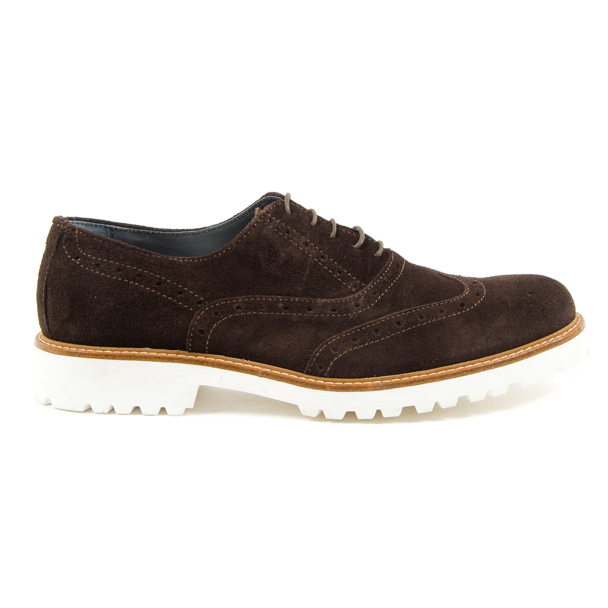 Andrew Charles - Zapatos brogue para hombre, color marrón oscuro, LUIS