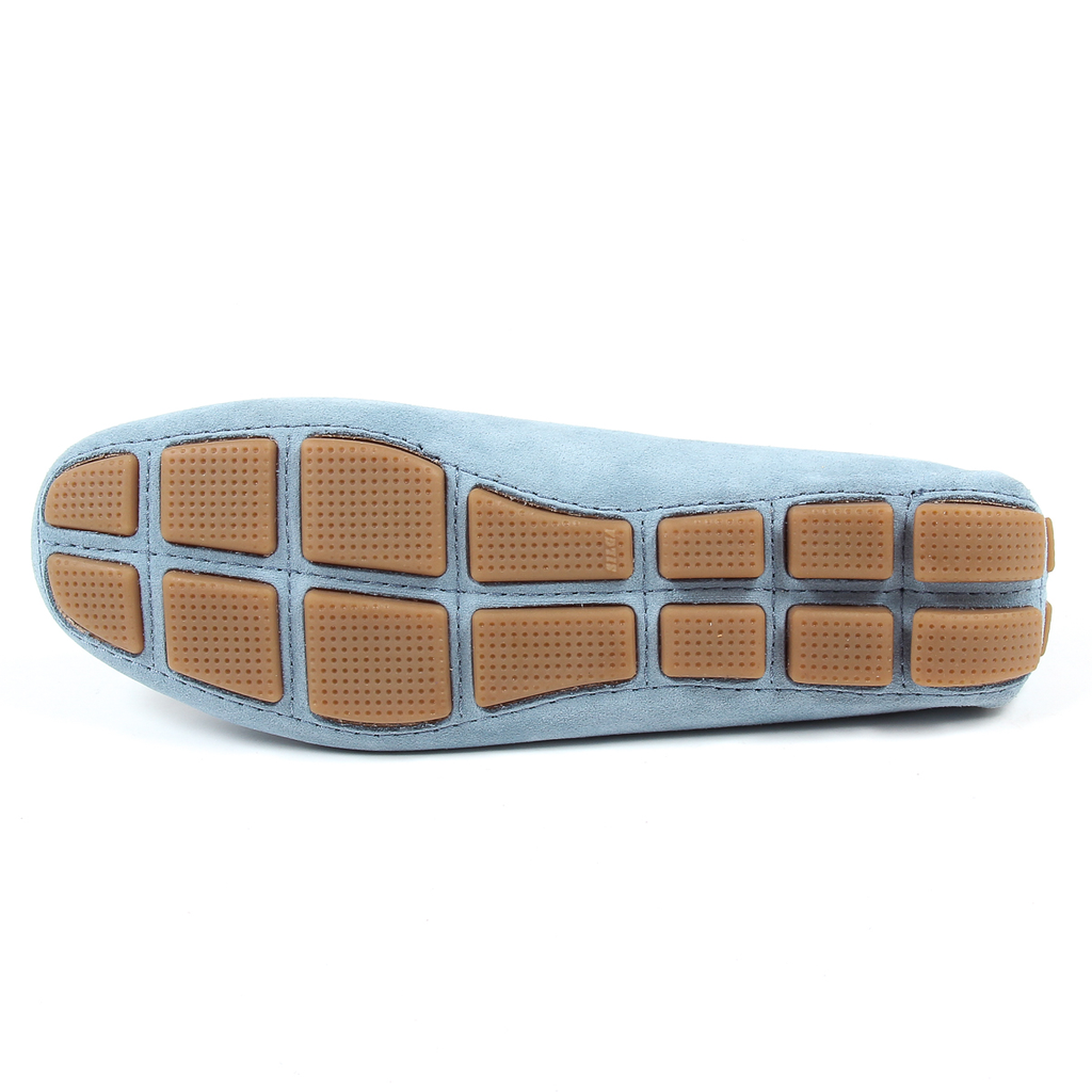 Mocasín V 1969 Italia para mujer azul claro TORINO