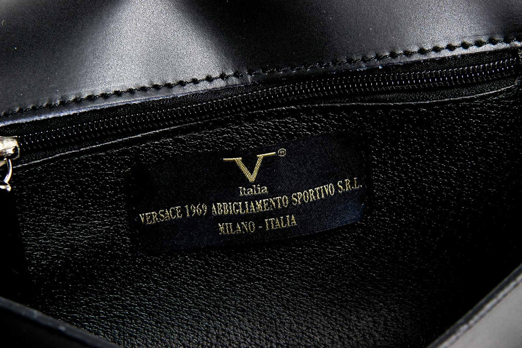 Bolso de mano para mujer V 1969 Italia V015-S RUGA NERO